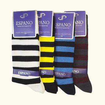 جوراب مردانه ساق دار اسپانو راه راه