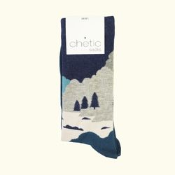 جوراب مردانه ساق دار جنگل تاریک چتیک