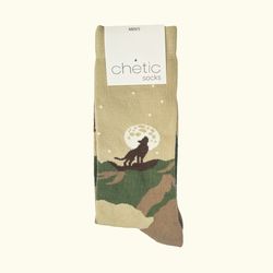 جوراب مردانه ساق دار چتیک گرگ در جنگل