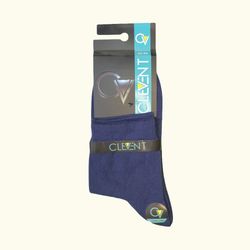 جوراب مردانه نیم ساق ساده کلونت سرمه ای