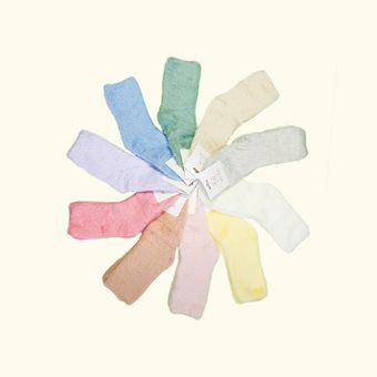 جوراب زنانه نیم ساق موهر پاستلی