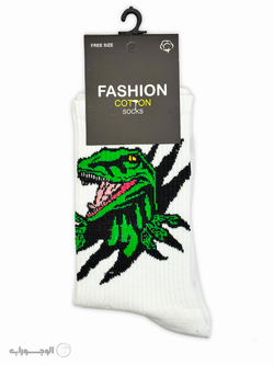 جوراب طرح دایناسور کش انگلیسی فانتزی - ده جفتی