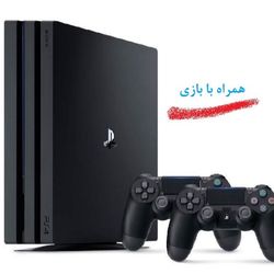 خرید PS4 PRO 7016 دو دسته و همراه با بازی | قیمت ps4 pro ریجن 2 دو دسته با بازی ریفر