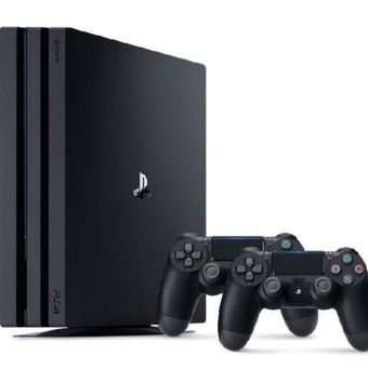 خرید PS4 PRO 7016 همراه با دو دسته | قیمت پلی استیشن 4 پرو ریجن 2 همراه با دو دسته ریفر