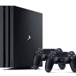 خرید PS4 PRO 7016 همراه با دو دسته | قیمت پلی استیشن 4 پرو ریجن 2 همراه با دو دسته ریفر