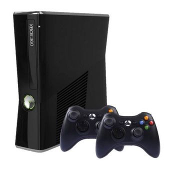 خرید ایکس باکس 360 اسلیم دو دسته 250 گیگ | خرید Xbox 360 Slim 250G همراه با 2 دسته ریفر