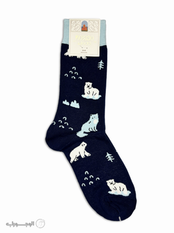 جوراب ساقدار زنانه ماکسیو طرح خرس قطبی