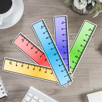 خط کش لمینتی 40 سانتی - آموزشی، تزئینی و تشویقی