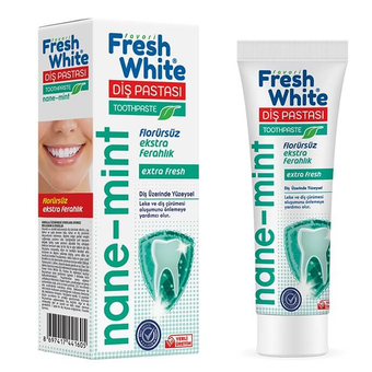 خمیر دندان فرش وایت Fresh White حاوی عصاره نعناع حجم 90 گرم