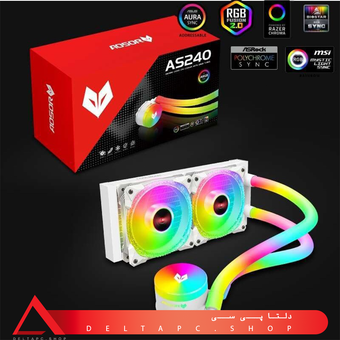 خنک کننده مایع ( واتر کولینگ ) COOLMOON AS240 | سفید | سوکت LGA 1700 , AMD , LGA 1851 |