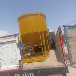 باکت بتن ریزی 2000 لیتری تخلیه از زیر گیربکسی با جای نفر