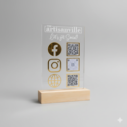 استند کیو آر کد (qr code) پلکسینو مدل درسا