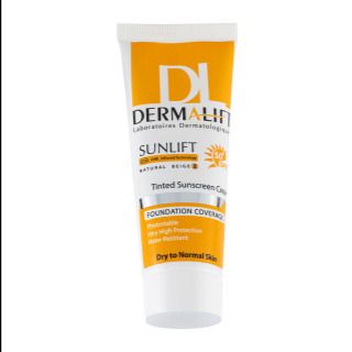 کرم ضد آفتاب رنگی درمالیفت با SPF50 مناسب پوست خشک حجم 40 میلی لیتر