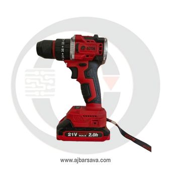 دریل شارژی  21 ولت ادن 2 باطری (چکشی )