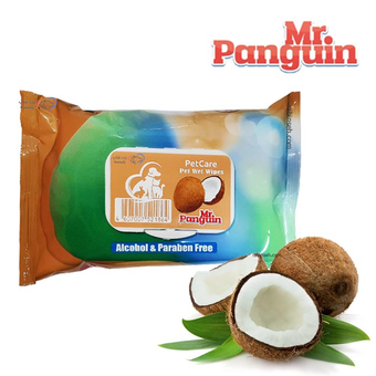 دستمال مرطوب پاکتی مستر پنگوئن رایحه نارگیل