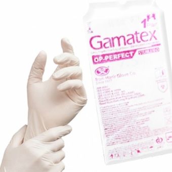 دستکش جراحی لاتکس بدون پودر Op-Perfect Excellent Gamatex - حریر
