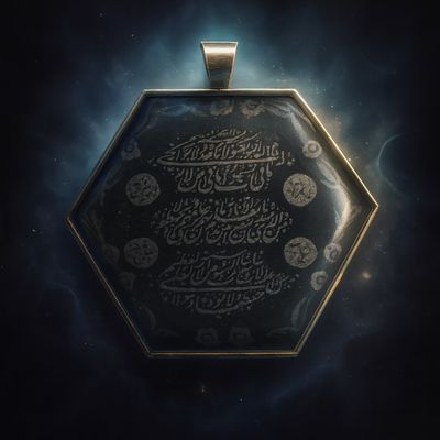 آویز گردنی با حکاکی دعای آیت الکرسی