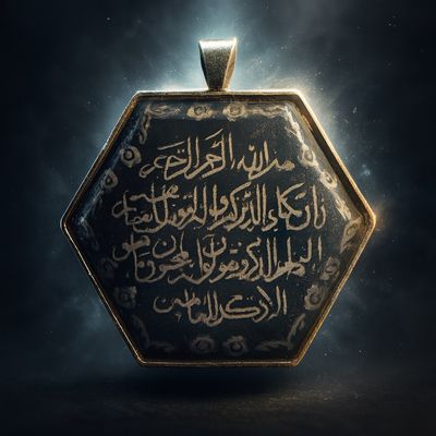 آویز گردنی با حکاکی دعای ونیکاد بر آن