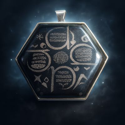 آویز گردنی با حکاکی دعای چهارقل بر آن