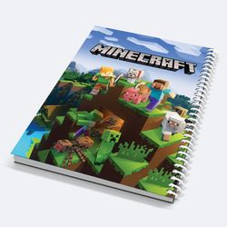 دفتر نقاشی ماینکرافت سایز A4 | سایز بزرگ | جلد لمینیت شده | کد 10