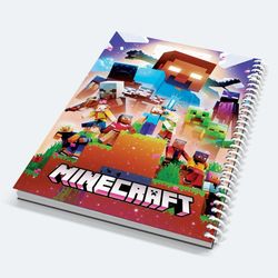 دفتر نقاشی ماینکرافت سایز A4 | سایز بزرگ | جلد لمینیت شده | کد 3