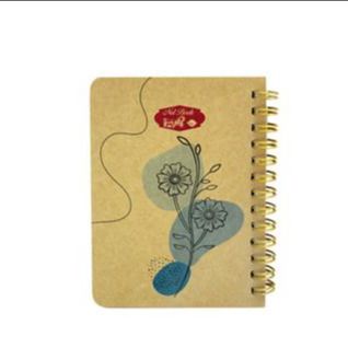 دفترچه یادداشت 80 برگ کرافت لبه طلایی ژابیز