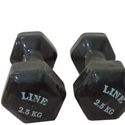 دمبل بانوان 2/5 کیلوگرم برند لاین بسته 2 عددی(جفت)