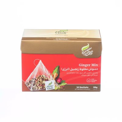 دمنوش مخلوط زنجبیل (انرژی) مهرگیاه 14 عددی