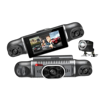 دوربین خودرو چهارلنزه مانیتوردار وای فای LENA