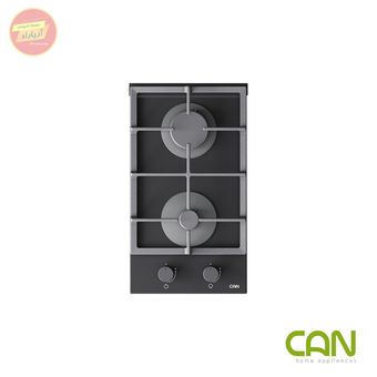 اجاق گاز صفحه‌ای کن can دو شعله شیشه ای مدل Domino ایرانی