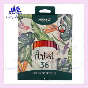 مداد رنگی 36 رنگ مقوایی آرتیست آریا