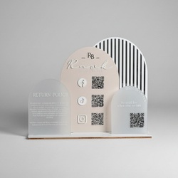 استند کیو آر کد (qr code) پلکسینو مدل رادین