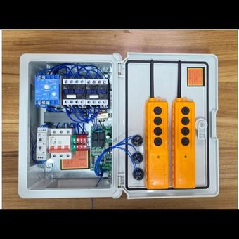 ریموت بالابر ساختمانی سه فاز با کنترل بار و کنترل فاز دو ریموت آن تایم