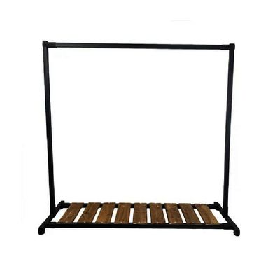 رگال لباس 120 پروفیلی جا کفشی‌دار چوبی مدل لوکس هوم