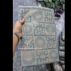 زیرسفره ضخیم طرحدار 1.40*2 آبی