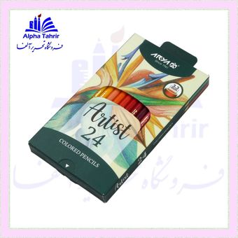 مداد رنگی 24 رنگ مقوایی آرتیست آریا