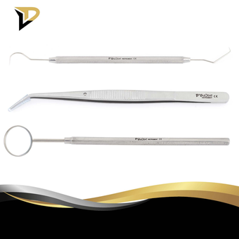 ست معاینه واردنت VarDent ( سوند + پنس + دسته آینه + سر آینه)