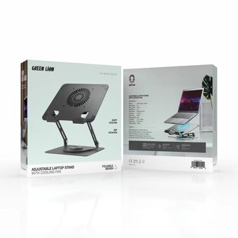 استند لپ‌تاپ با فن خنک کننده گرین لاین ADJUSTABLE LAPTOP STAND WITH COOLING FAN