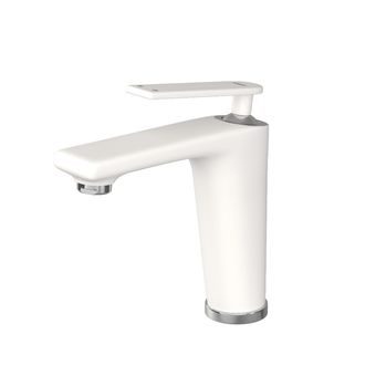 شیر روشویی کسری مدل آمازون سفید کروم