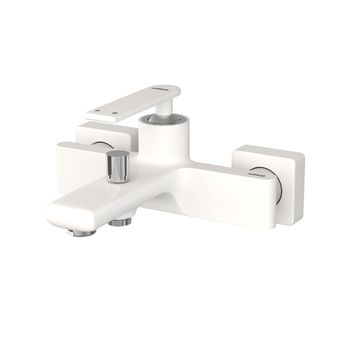 شیر حمام کسری مدل آمازون سفید کروم