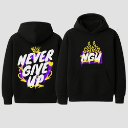 هودی مشکی never give up