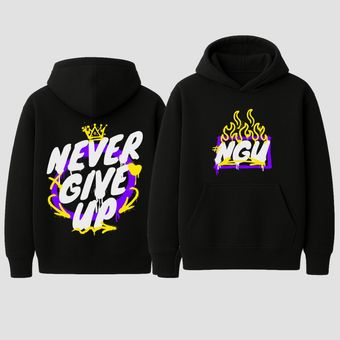 هودی مشکی never give up