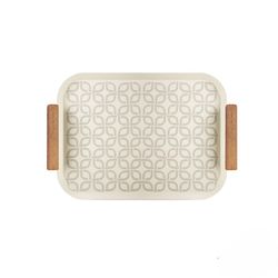 سینی فلزی طرح زنجیر کرم کوچک