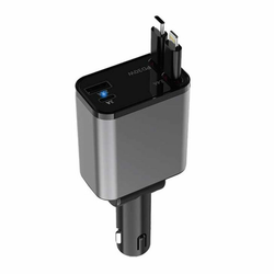 شارژر فندکی گرین لاین مدل Retractable 50W