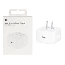 شارژر 40W اپل مدل Dynamic Power Adapter with 60W Max (گارانتی شش ماهه شرکتی)