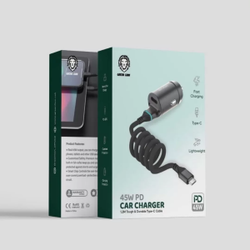 شارژر فندکی 45 وات لایتنینگ گرین لاین مدل 45w PD Car Charger