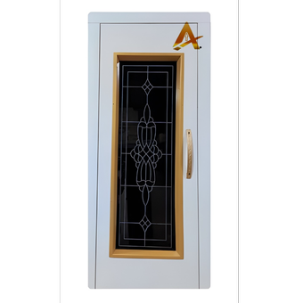 درب لولایی شیشه ای