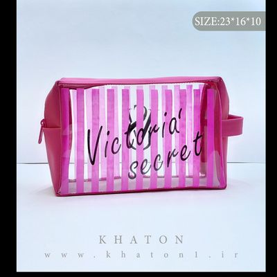 کیف آرایشی مدل washbag طرح ویکتوریا سکرت (بسته 12 عددی)