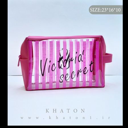 کیف آرایشی مدل washbag طرح ویکتوریا سکرت (بسته 12 عددی)