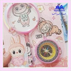 ست ذره بین و جاکلیدی قطب نما دانش آموزی فانتزی